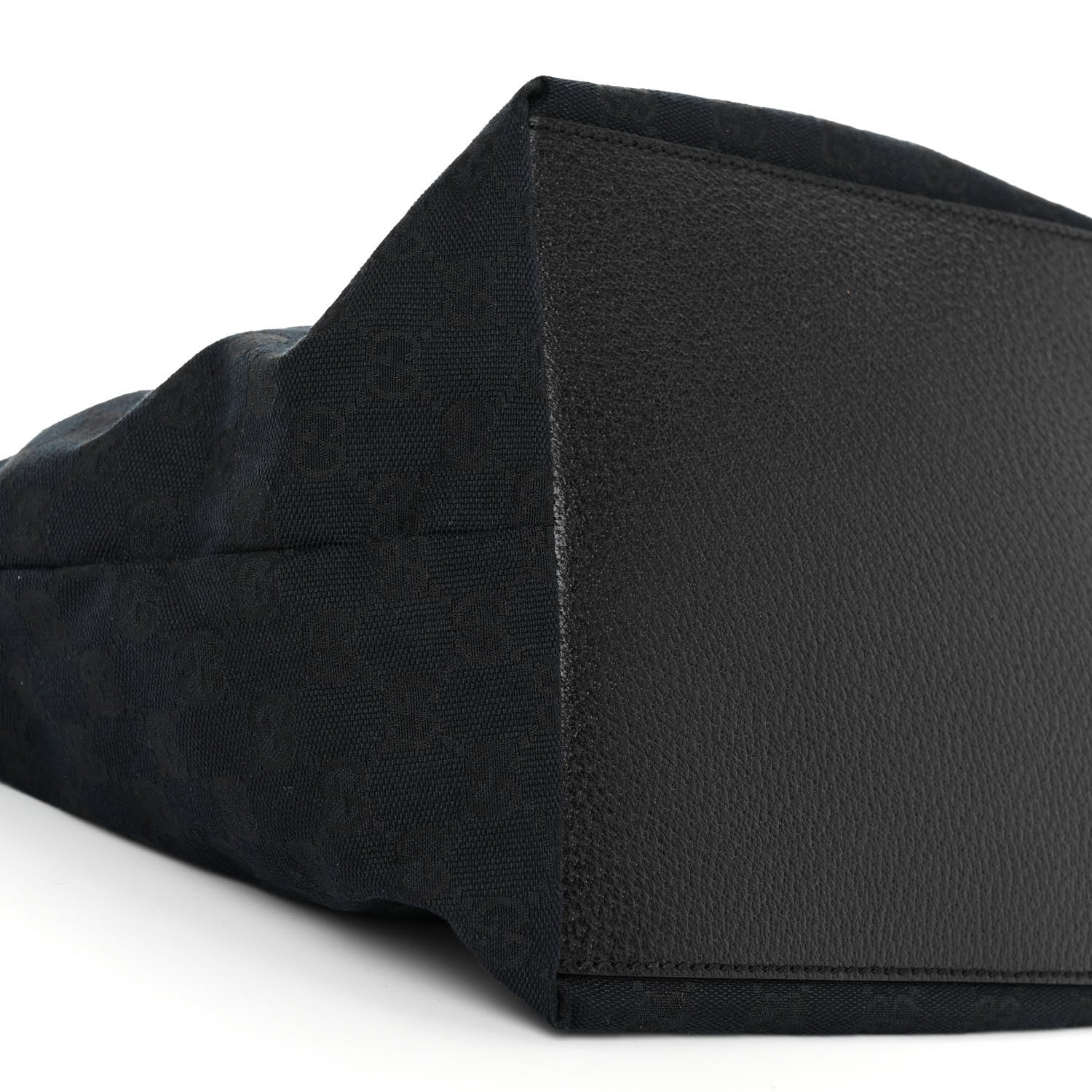 Gucci GG Monogram Small Web Handle Bucket Tote Black 9 of 10