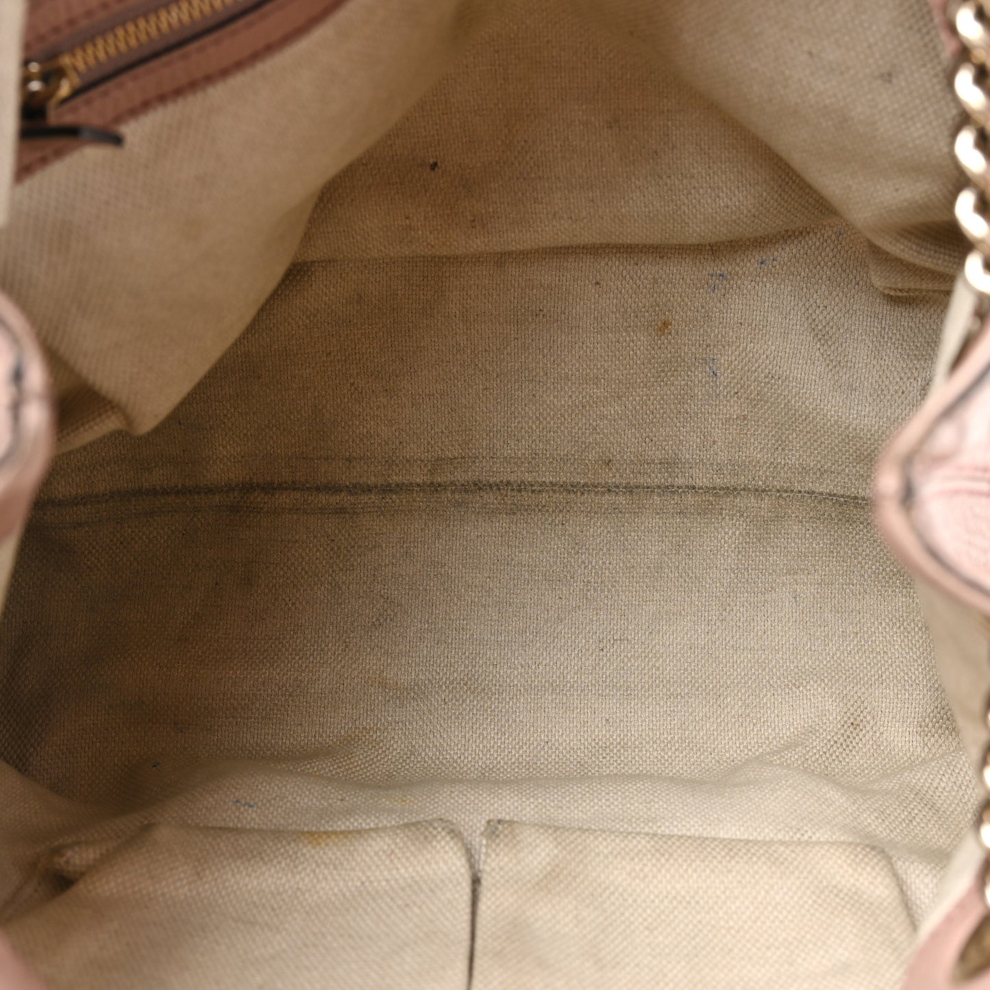 Pebbled Calfskin Medium Soho Chain Shoulder Bag Dark Cipria