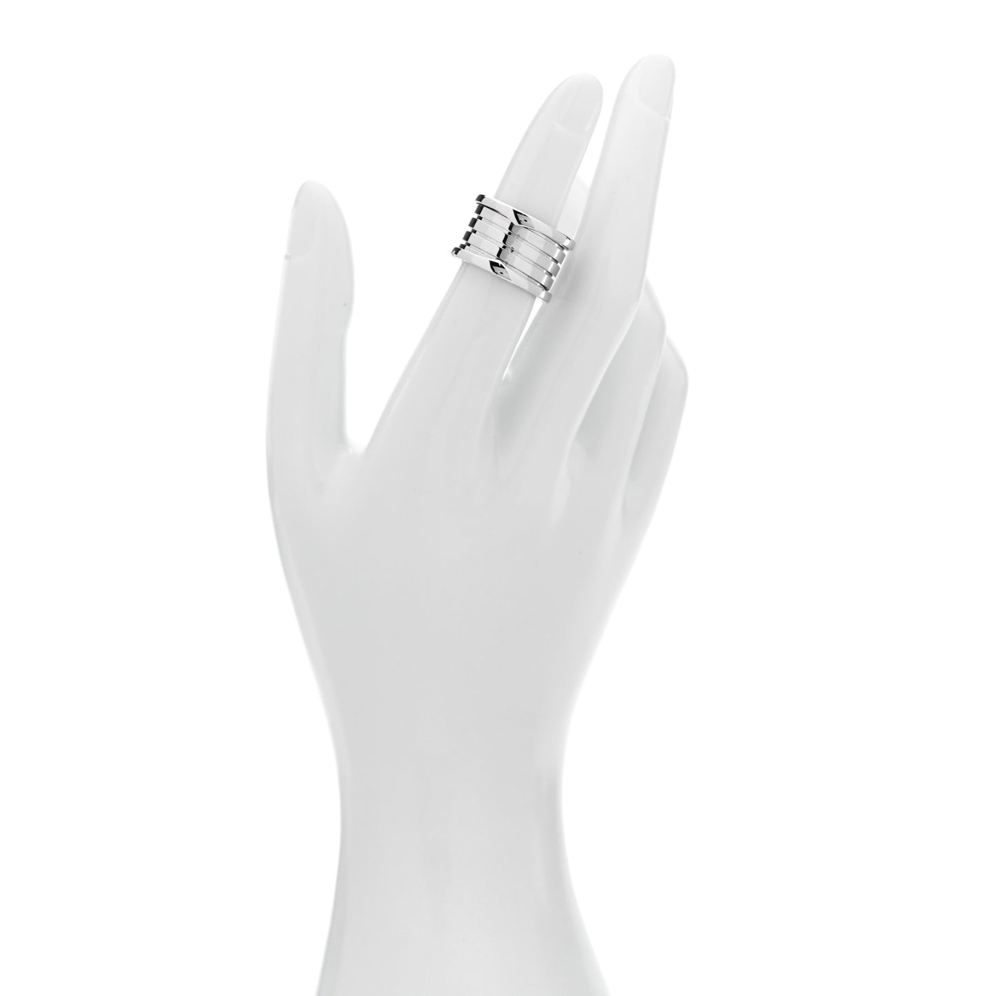 18K White Gold B.Zero1 Four-Band Ring 51 5.75