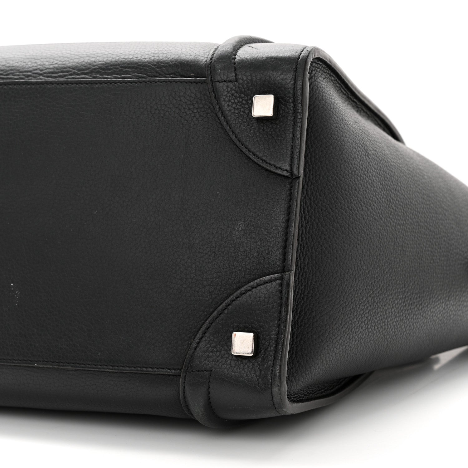Celine Drummed Calfskin Mini Luggage Black 9 of 15