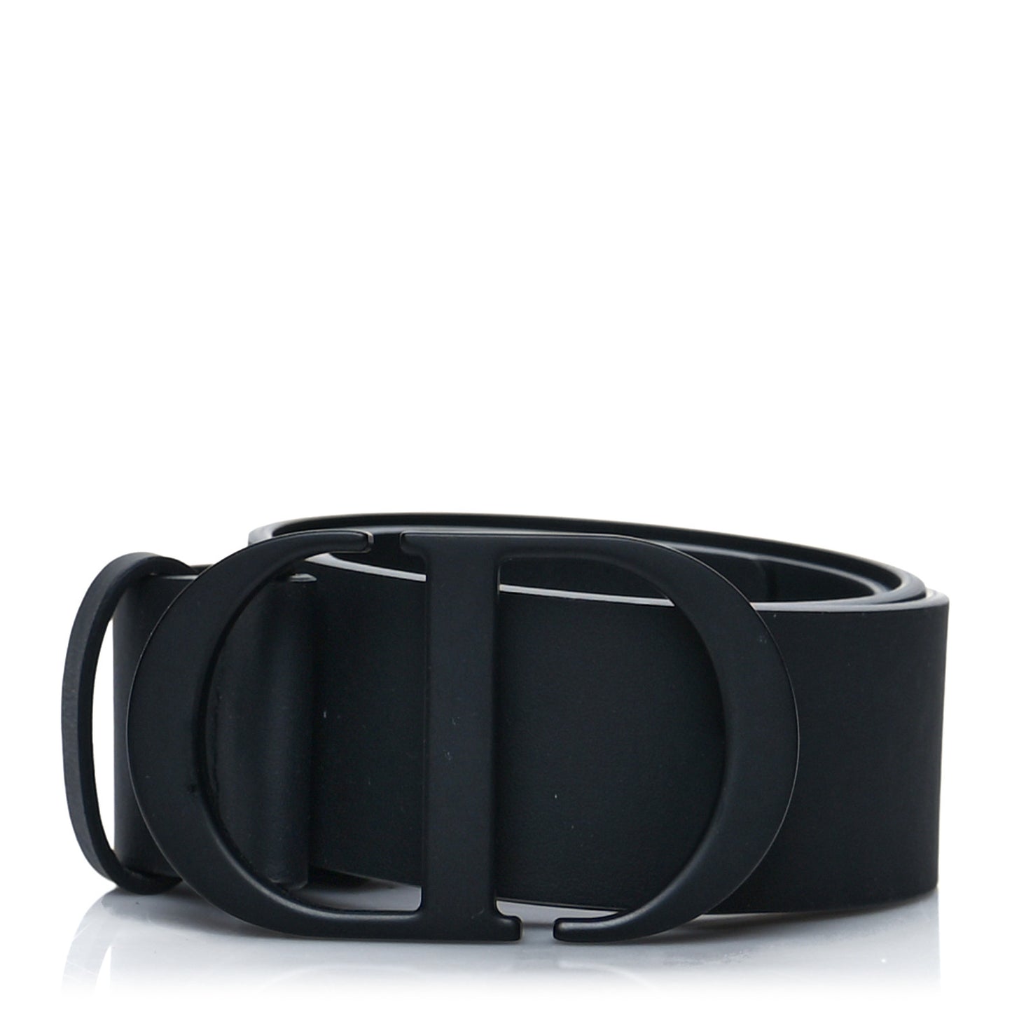 Ultra Matte Calfskin 35mm Montaigne Belt 80 Black