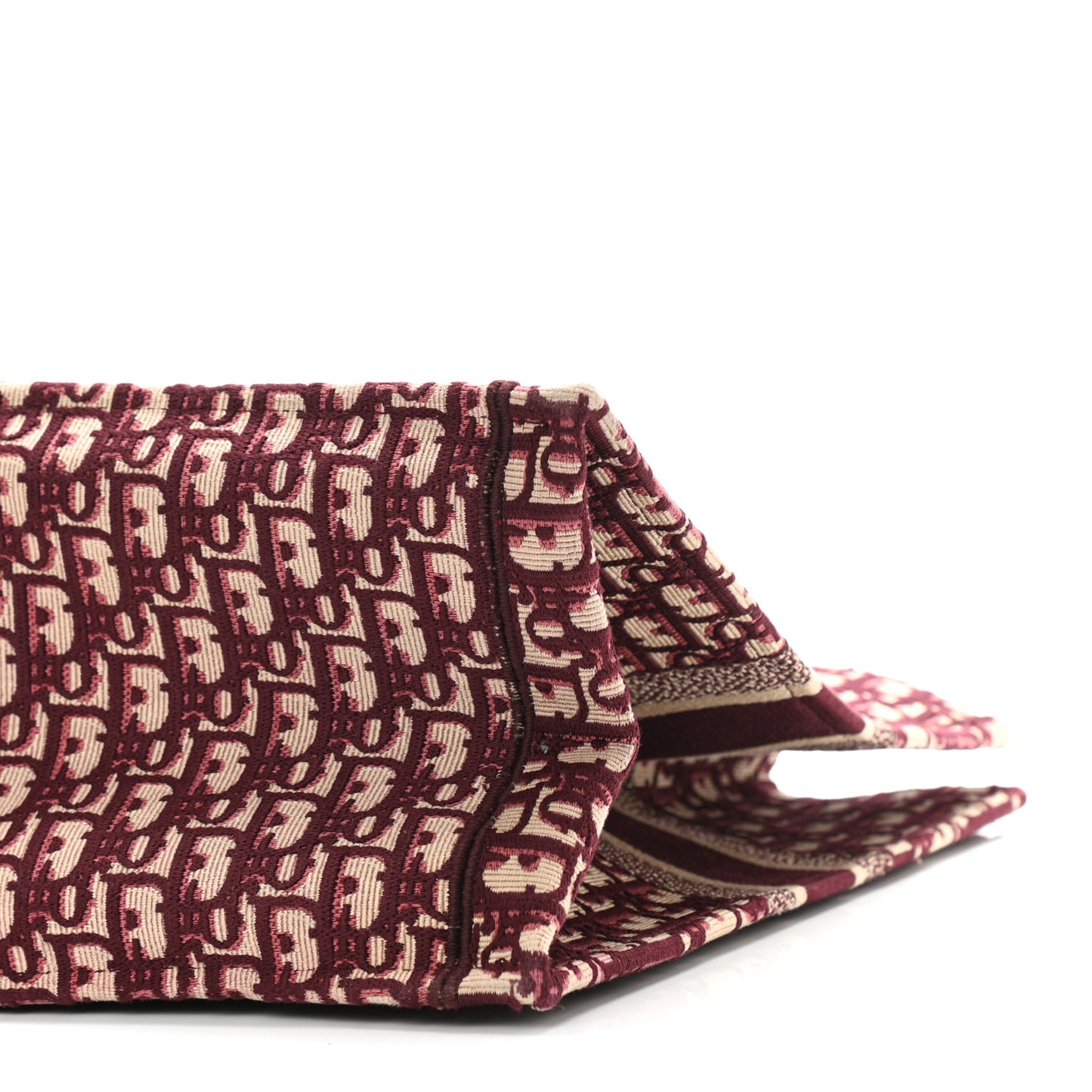 Oblique Large Book Tote Burgundy Multicolor