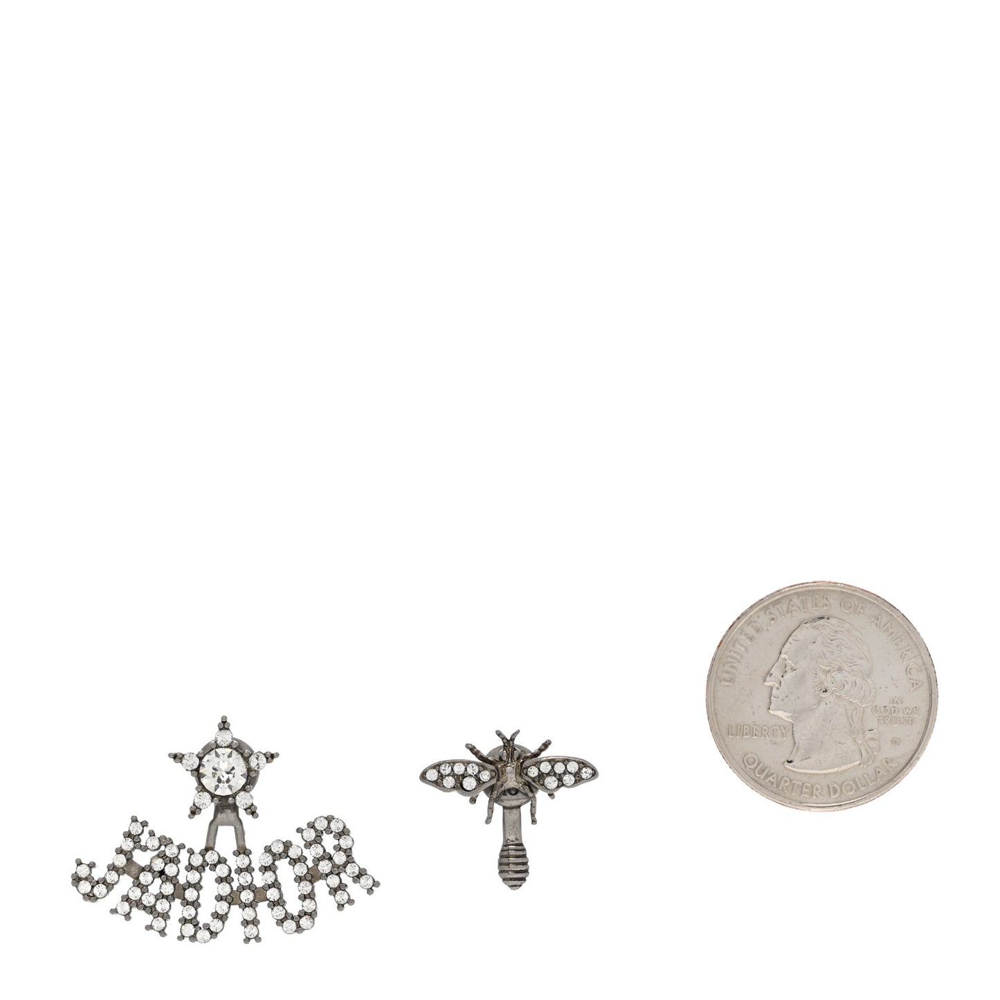 Palladium Crystal J'adior Earrings