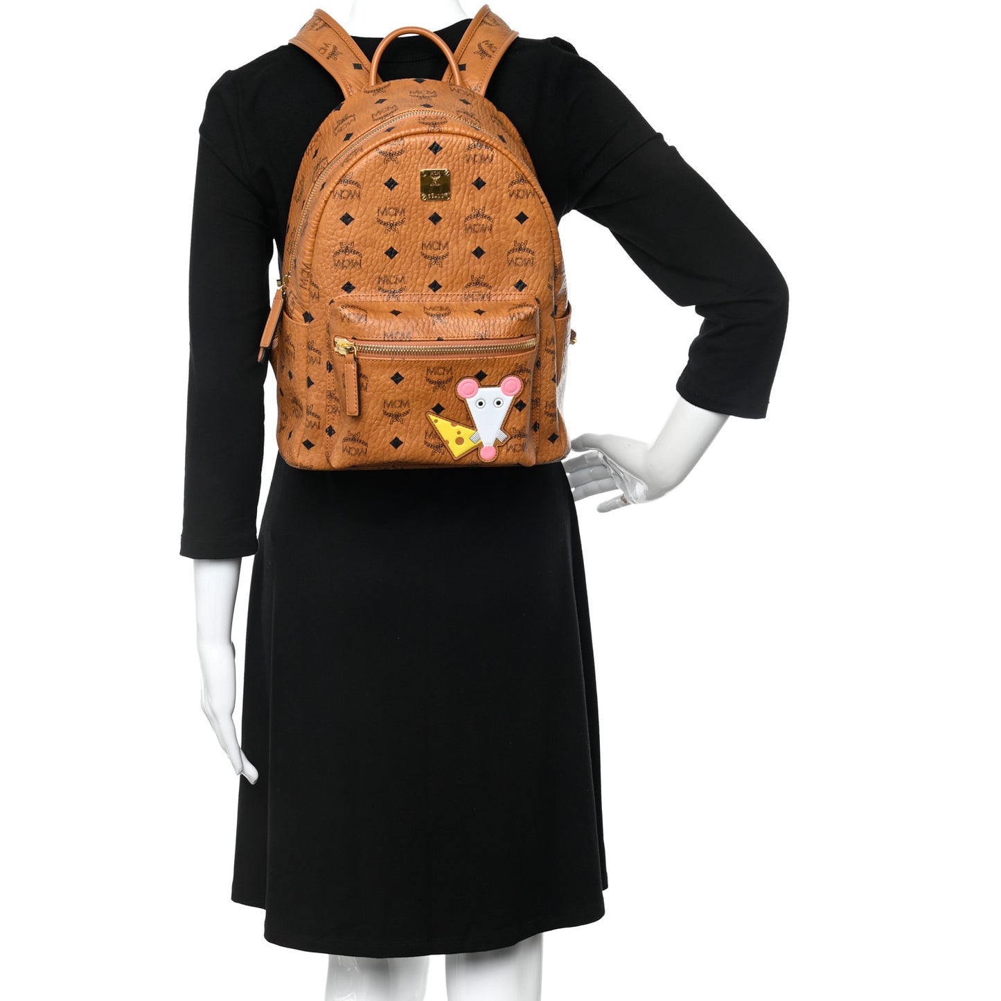 Visetos Year Of The Mouse Small Stark Backpack Cognac