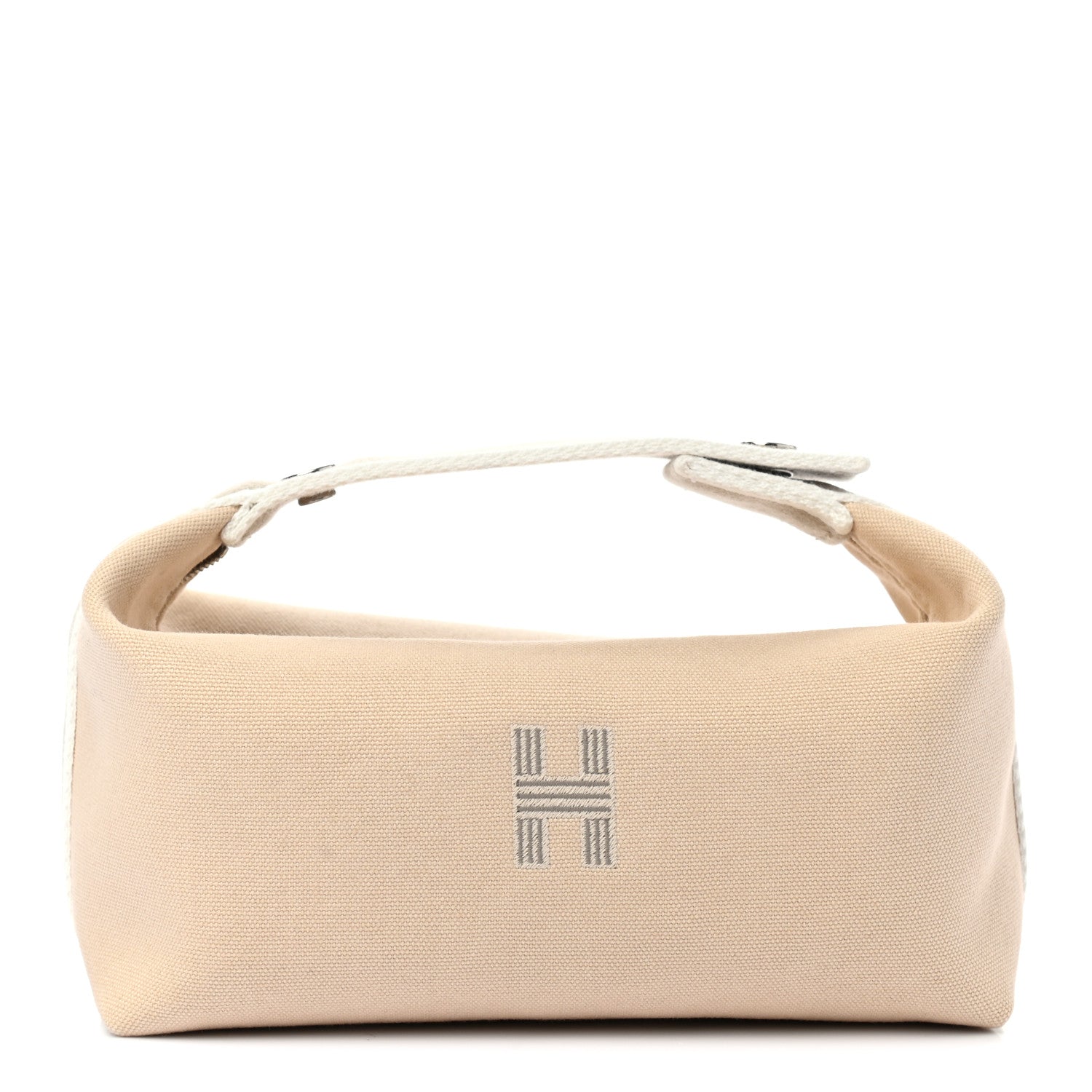Hermes Canvas Small Bride-A-Brac Pouch Natural 1 of 9