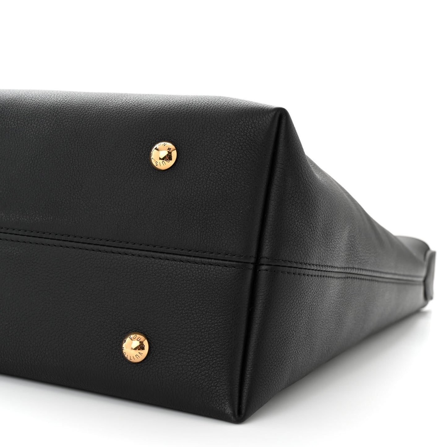 Grained Calfskin Low Key Hobo MM Black