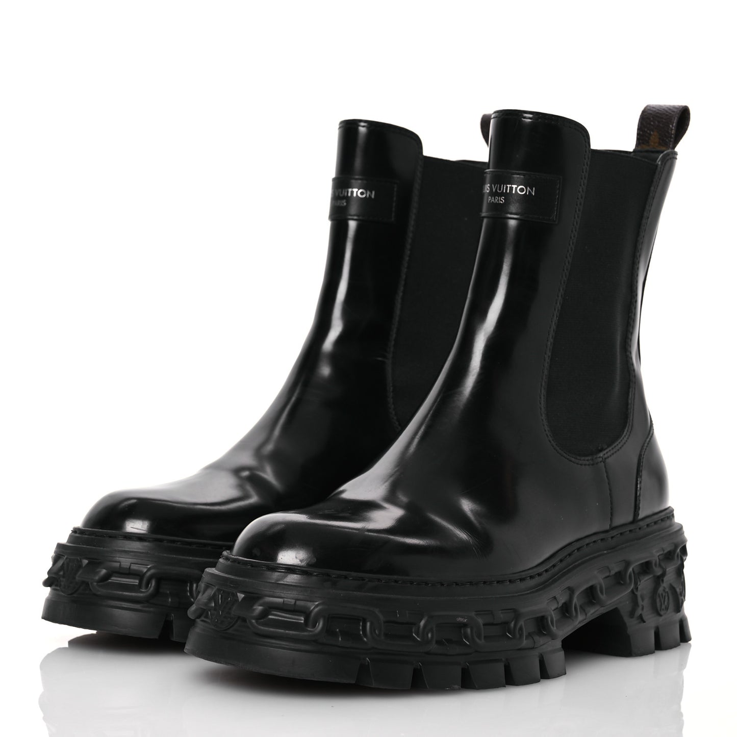 Calfskin Record Chelsea Boots 37 Black