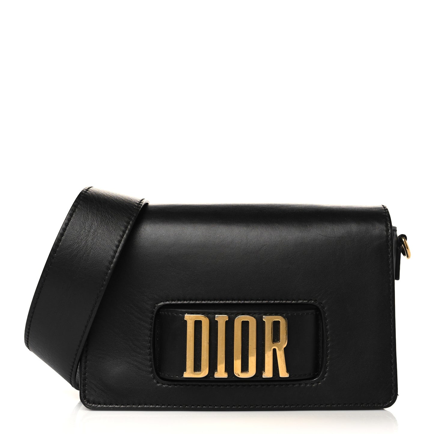 Smooth Calfskin Dio(r)evolution Flap Bag Black