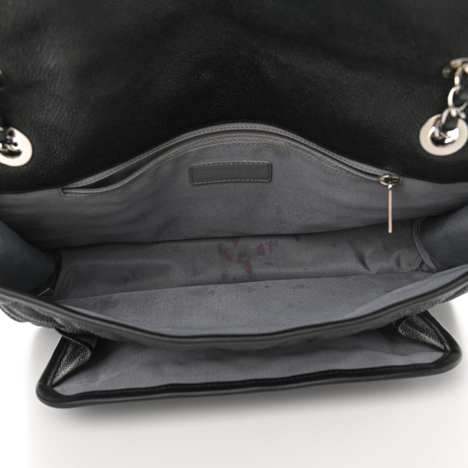 Chanel Caviar Quilted Large French Riviera Flap Black 5 of 13