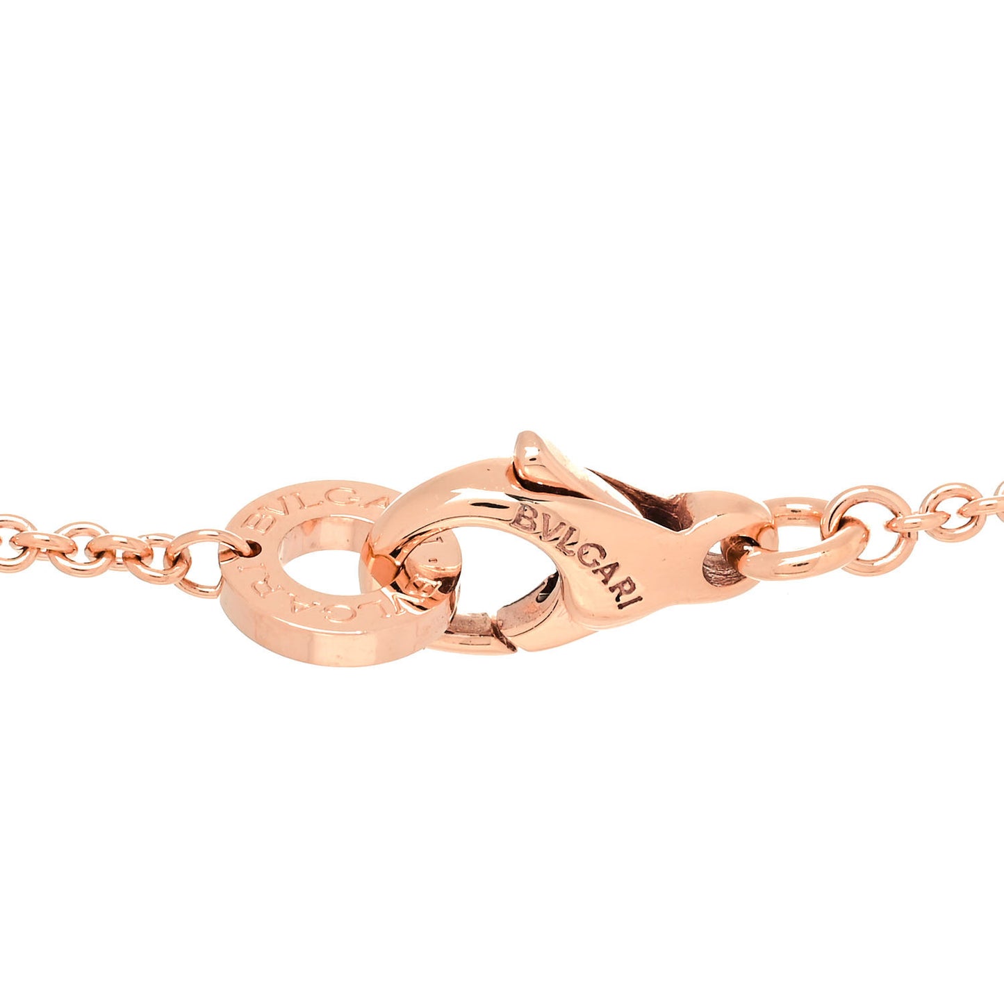18K Rose Gold Diamond Black Ceramic B.Zero1 Necklace