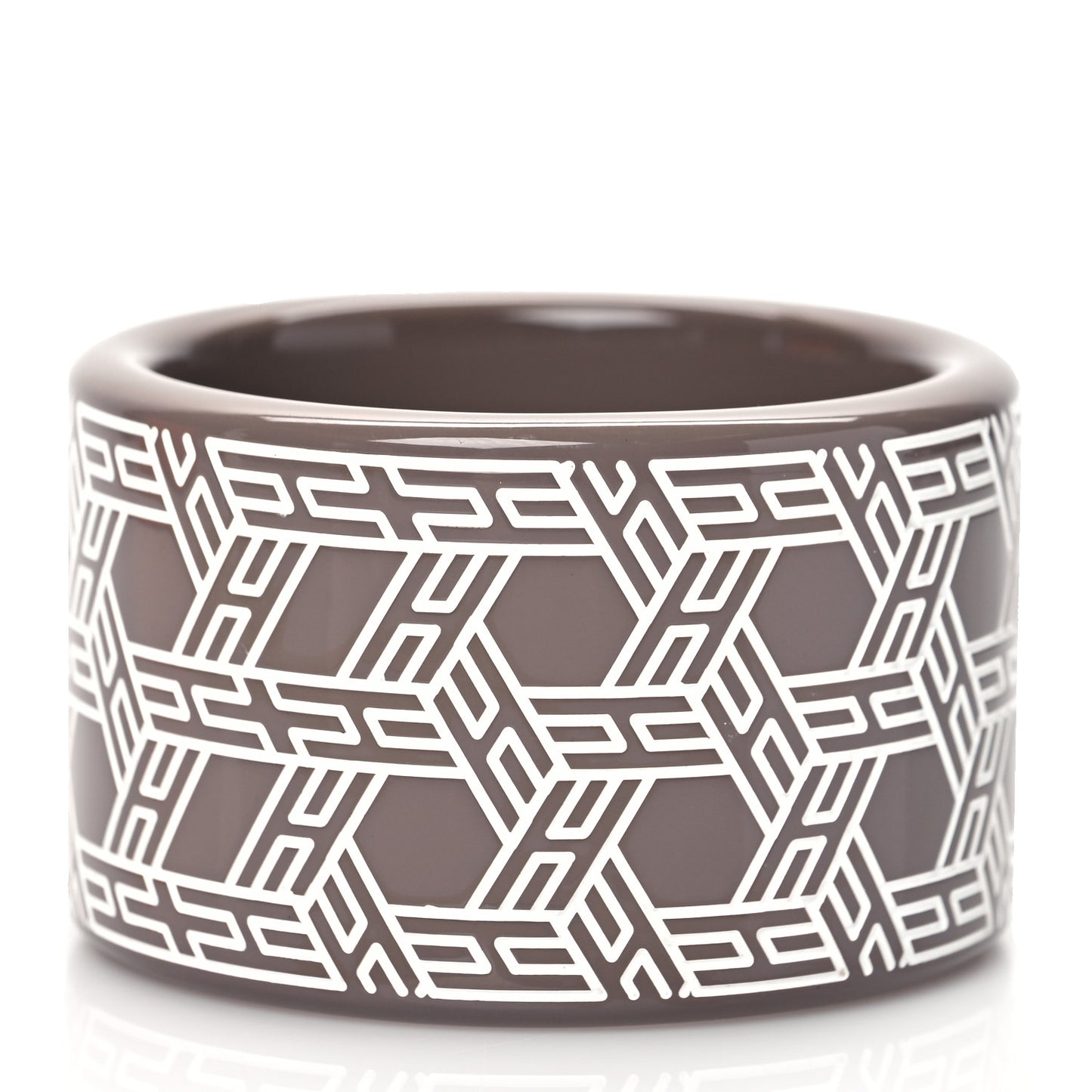 Lacquered Wood Printed Bracelet S