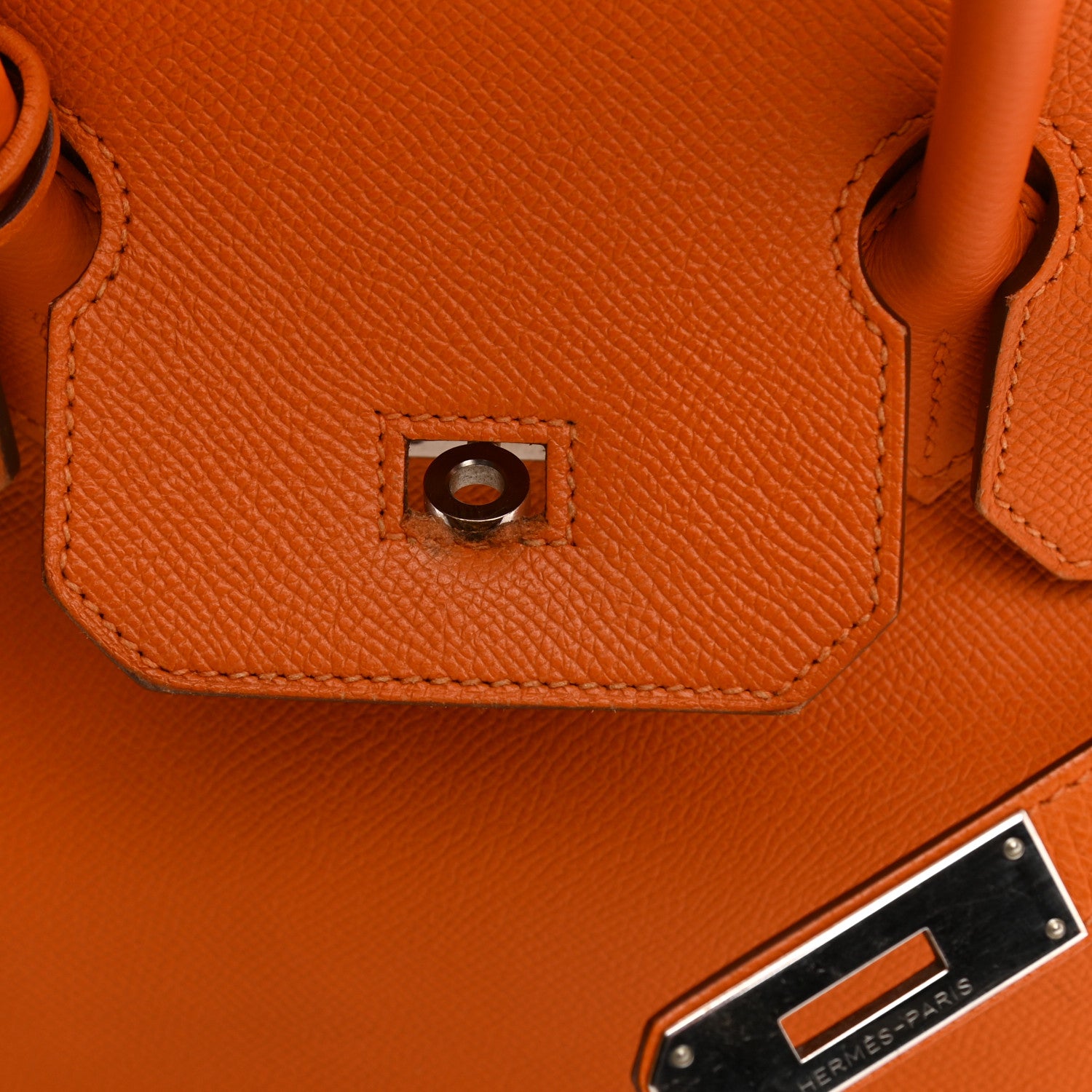 Hermes Epsom Birkin 30 Orange 15 of 17