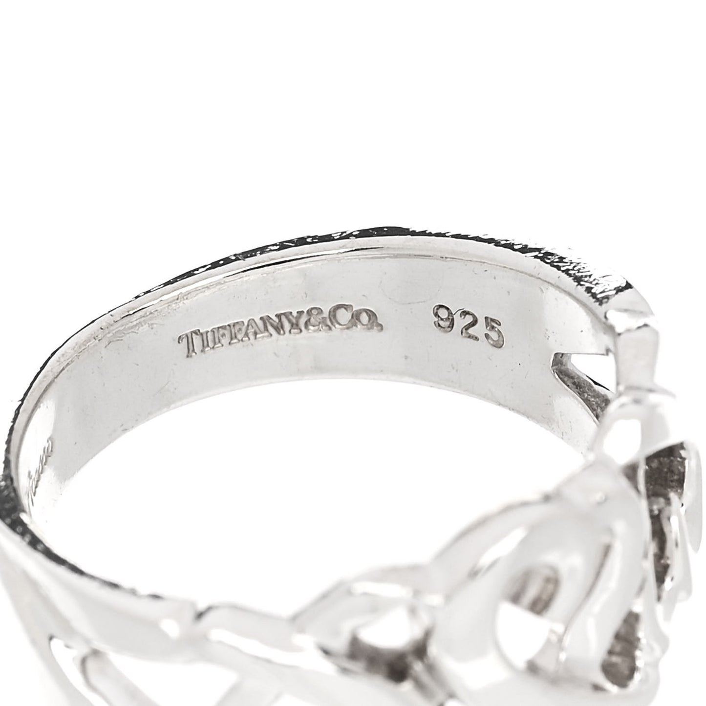 Sterling Silver Paloma Picasso Loving Heart Band Ring 50 5.5