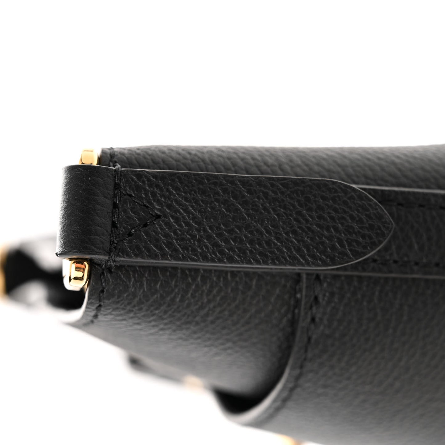 Calfskin Lock and Walk Bucket Black