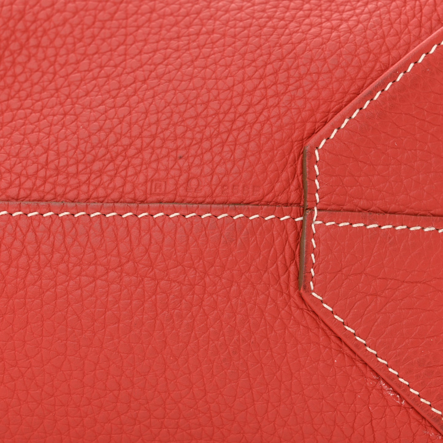 Taurillon Clemence Double Sens Reversible Tote 36 Sanguine Rose Jaipur