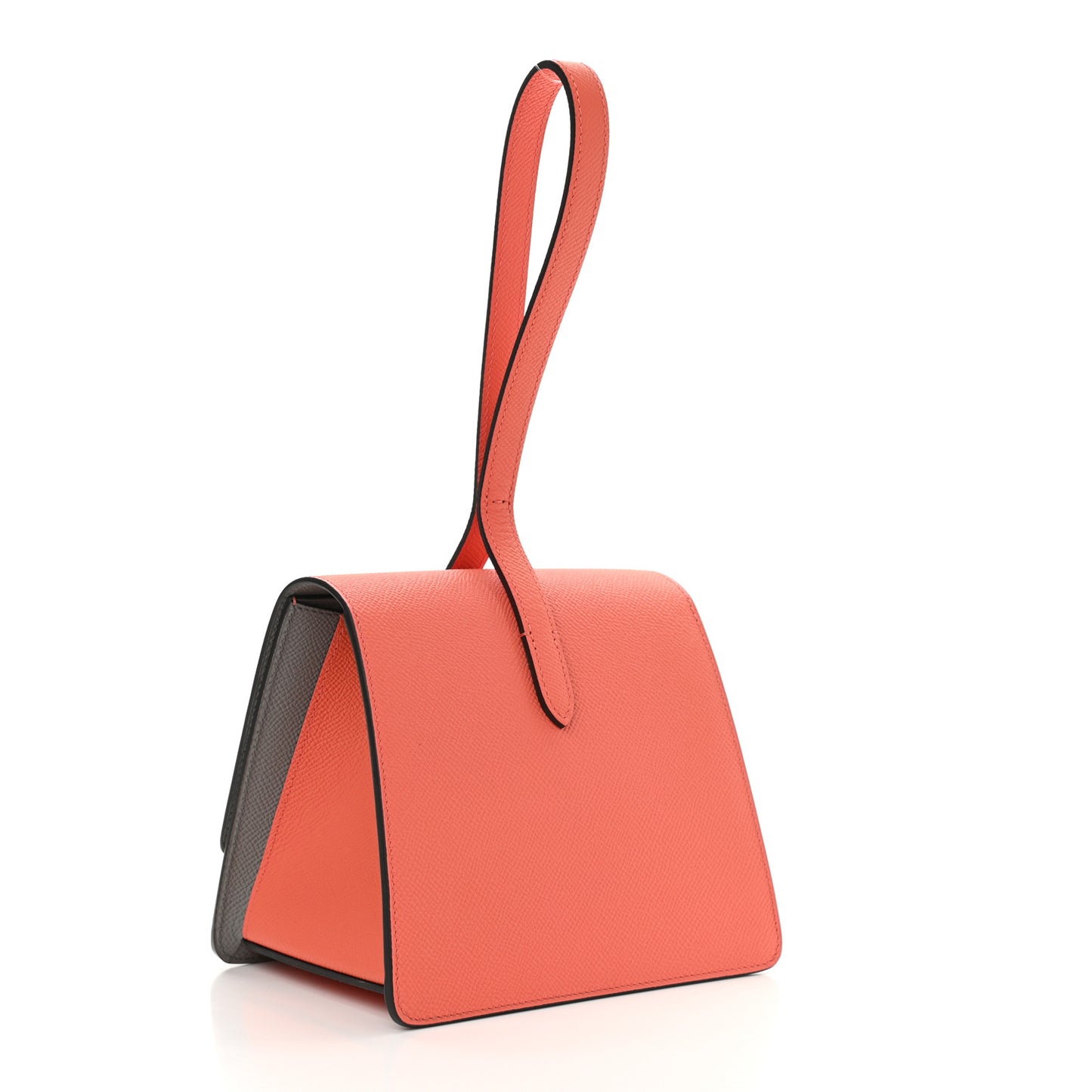 Carat Calfskin Madeleine Clutch Flamingo Ciment