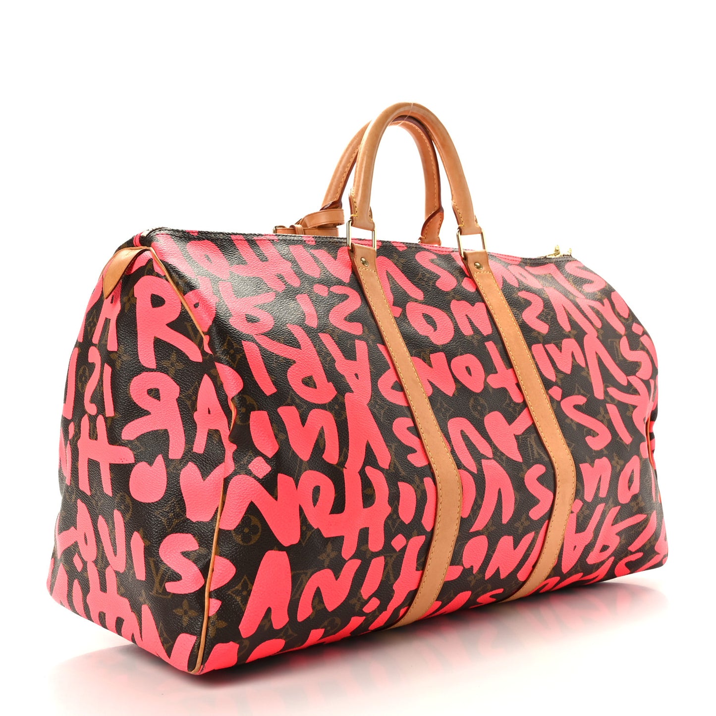Monogram Graffiti Keepall 50 Fuchsia