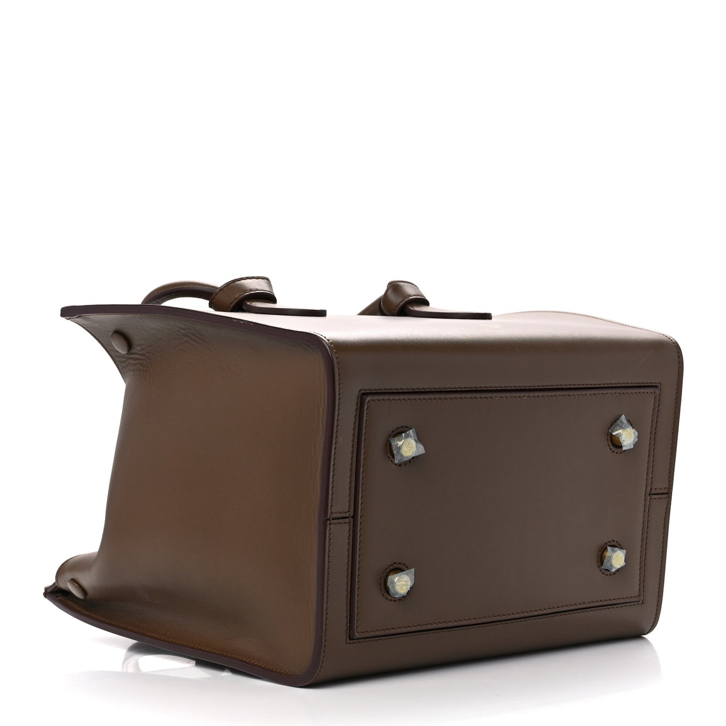 Palmelato Calfskin Mini Tie Knot Tote Camel