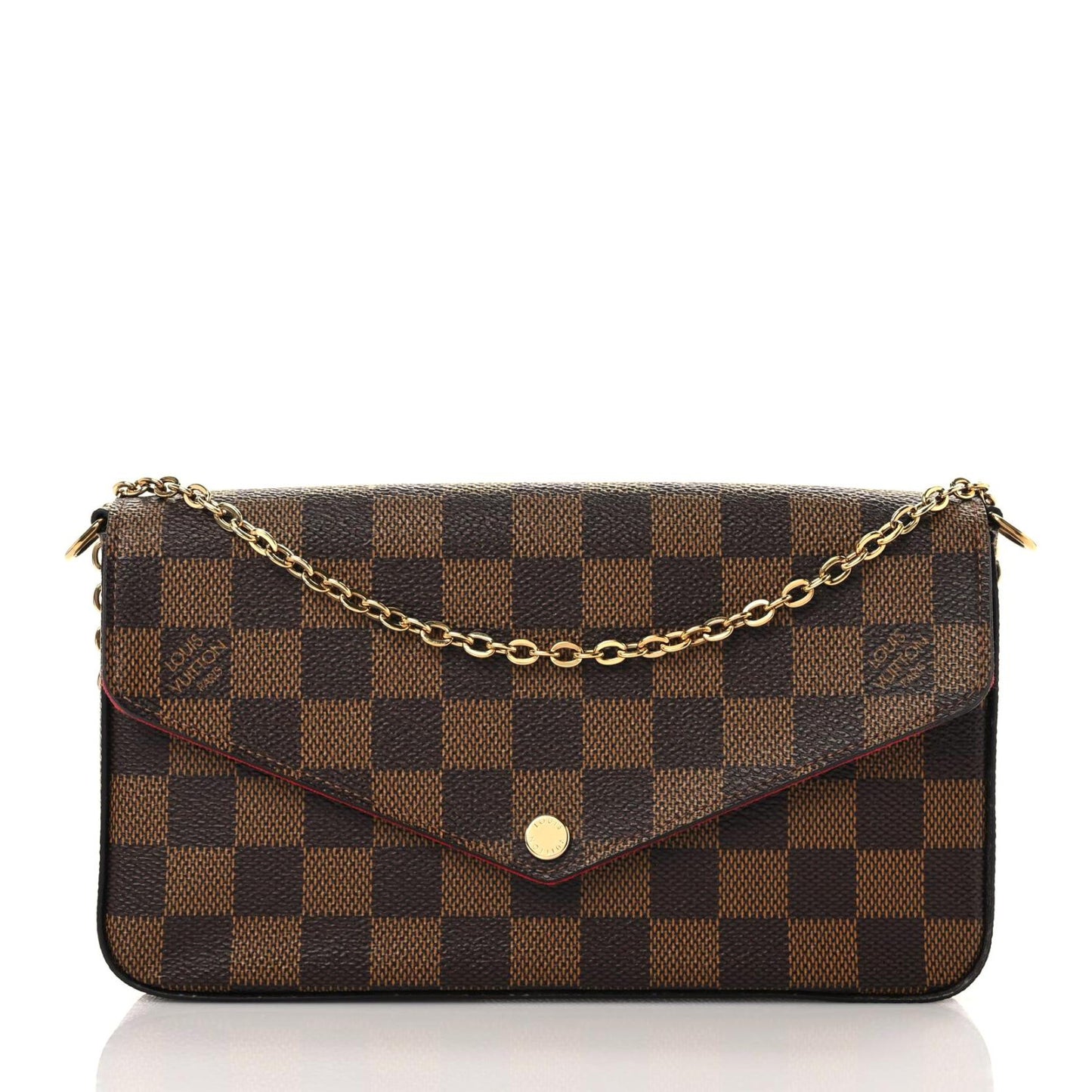 Damier Ebene Pochette Felicie Chain Wallet