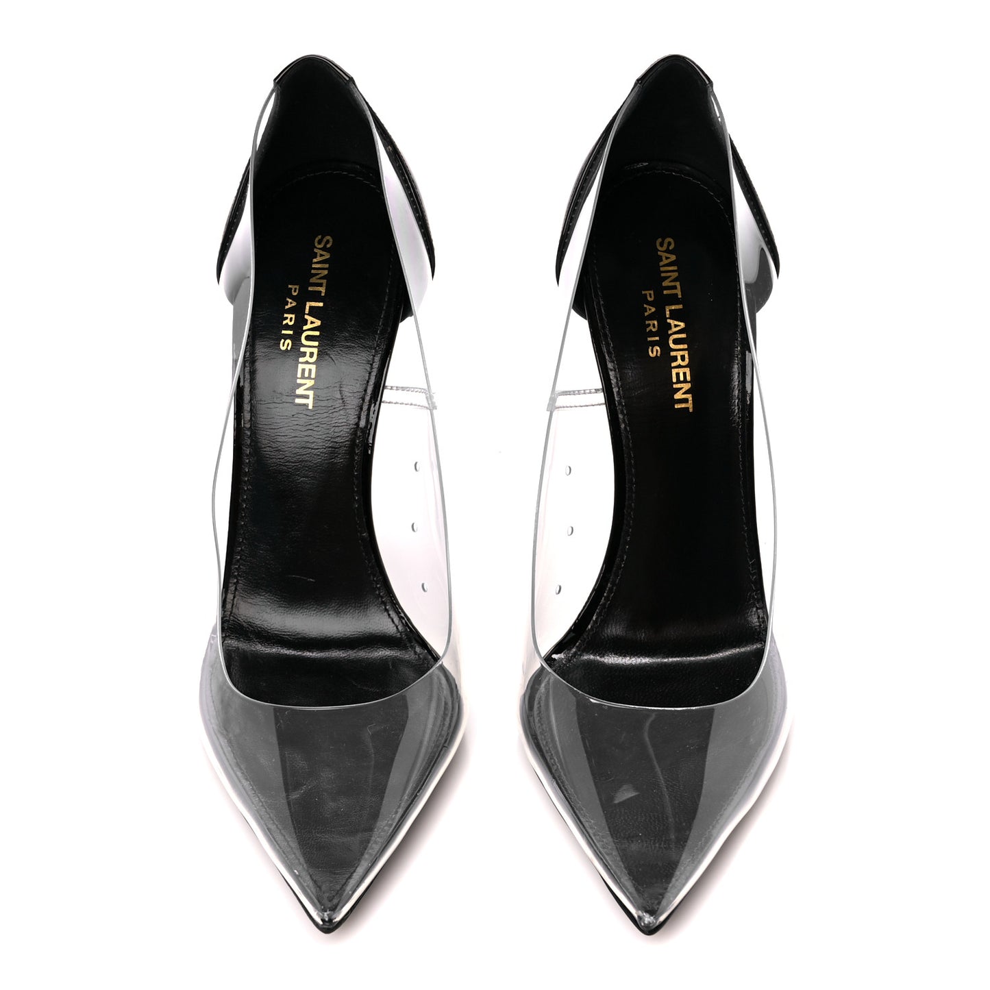 Patent Calfskin PVC Opyum 110 Pump 38 Black Transparent