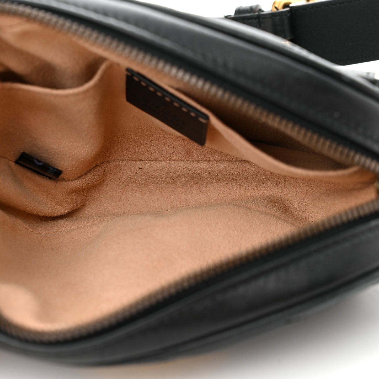 Calfskin Matelasse GG Marmont Belt Bag 85 34 Black
