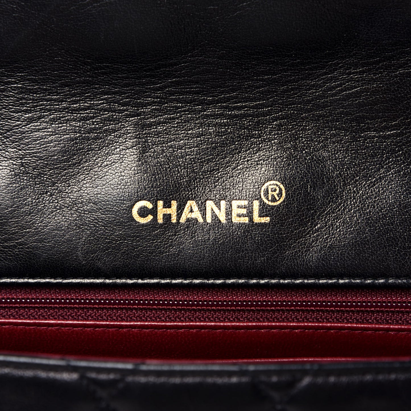 Lambskin Quilted Medium Single Flap Black