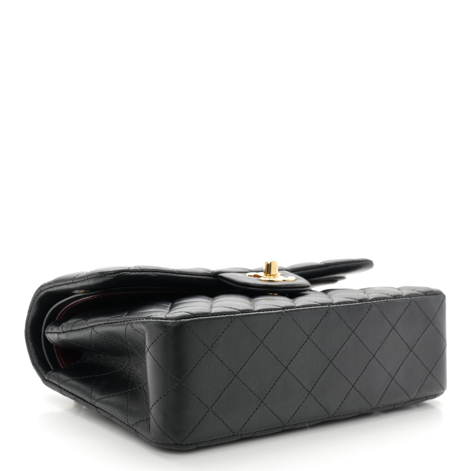 Chanel Lambskin Quilted Small Double Flap Black 4 of 11