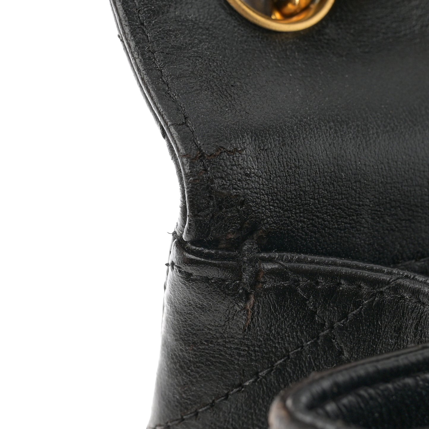 Lambskin Quilted Jumbo Single Flap Black