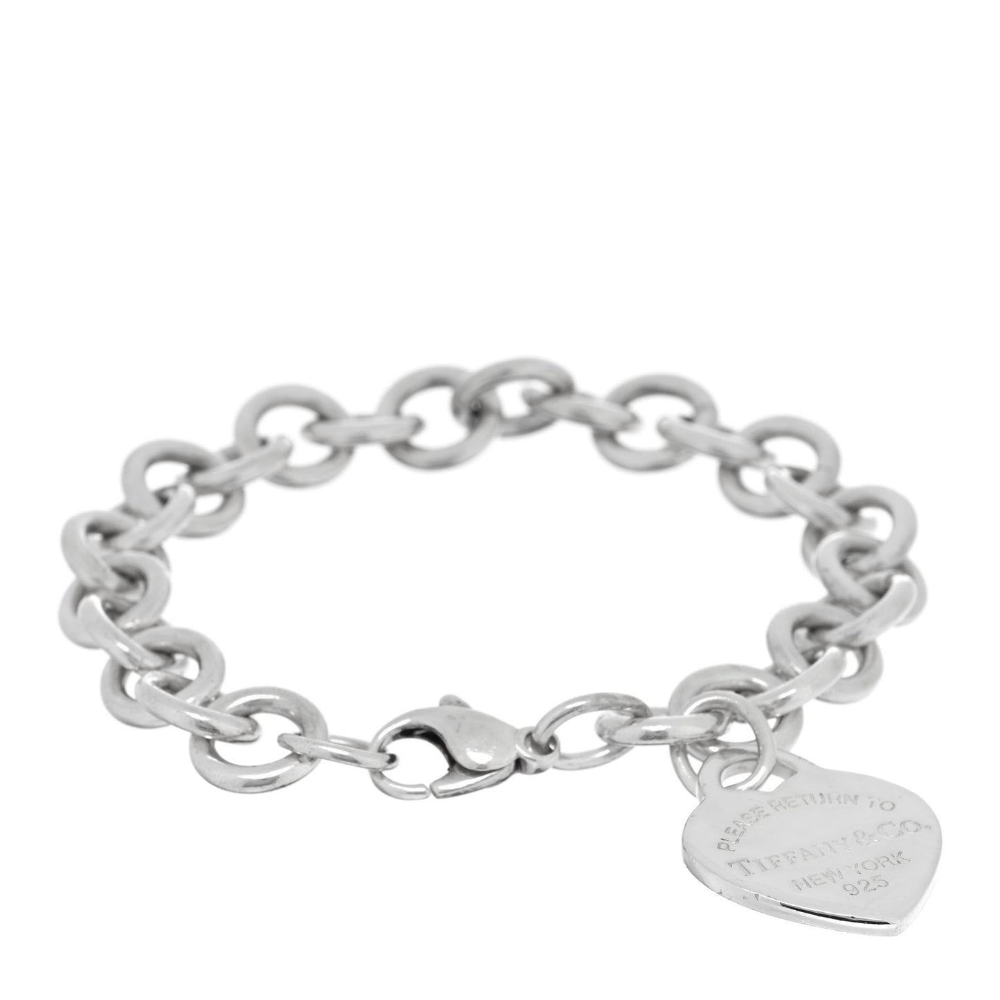 Sterling Silver Return to Tiffany Heart Tag Charm Bracelet