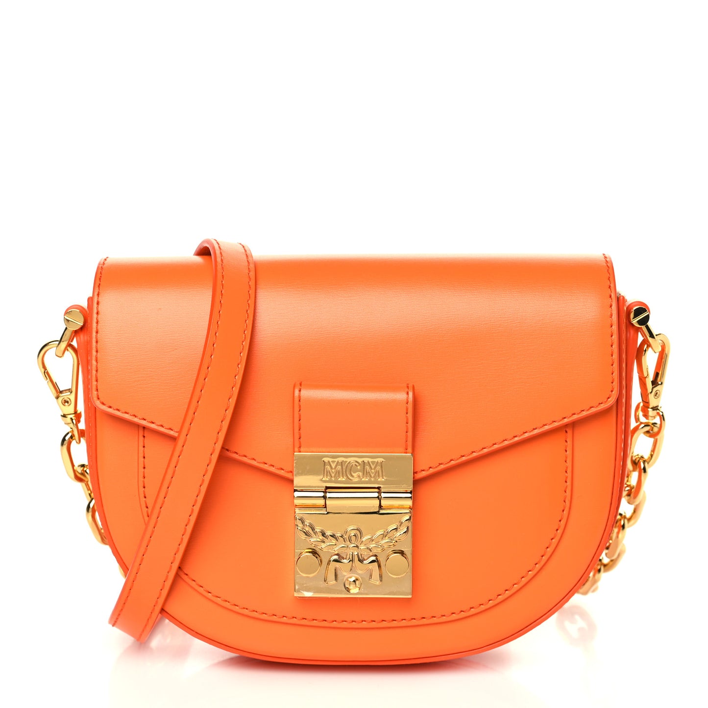 Calfskin Mini Patricia Crossbody Bag Orange