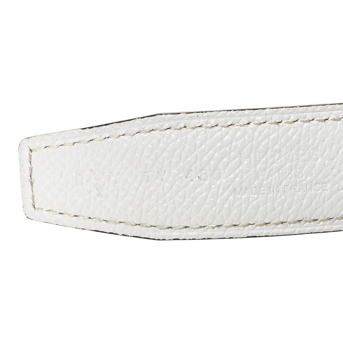 Swift Epsom 24mm Mini Martelee Constance Belt 90 Jaune Poussin White