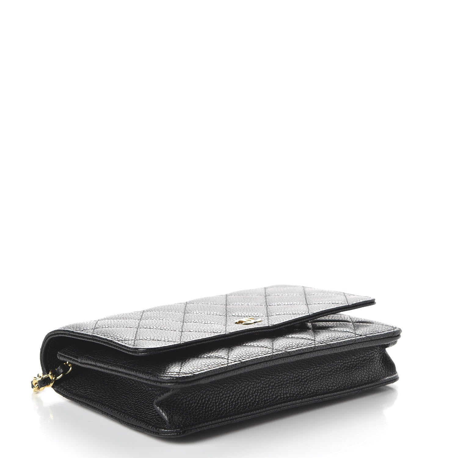 Chanel Caviar Quilted Wallet On Chain WOC Black 4 of 12