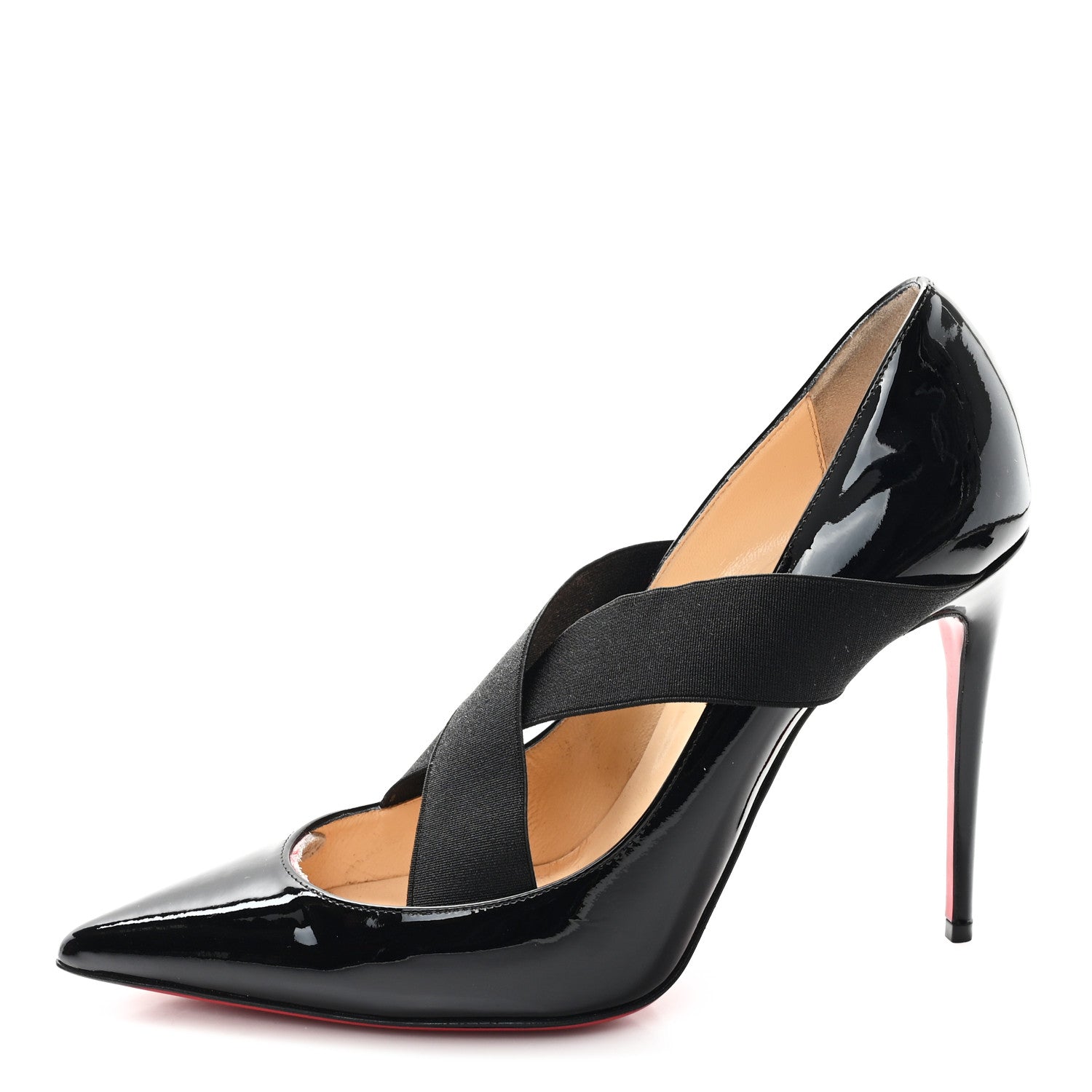 Christian Louboutin Patent Sharpstagram 100 Pumps 38.5 Black 1 of 9