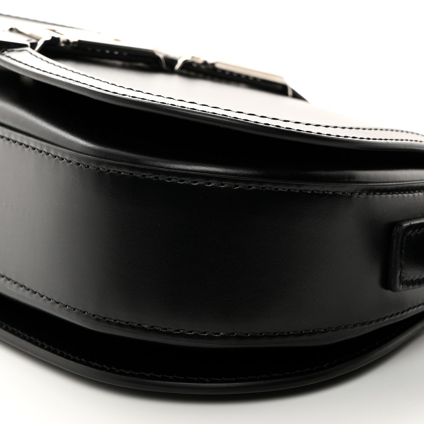 Calfskin Medium Greca Goddess Shoulder Bag Black