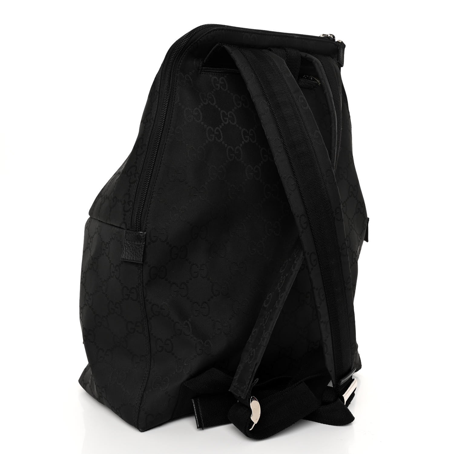 Gucci Nylon Monogram Medium Backpack Black 3 of 9