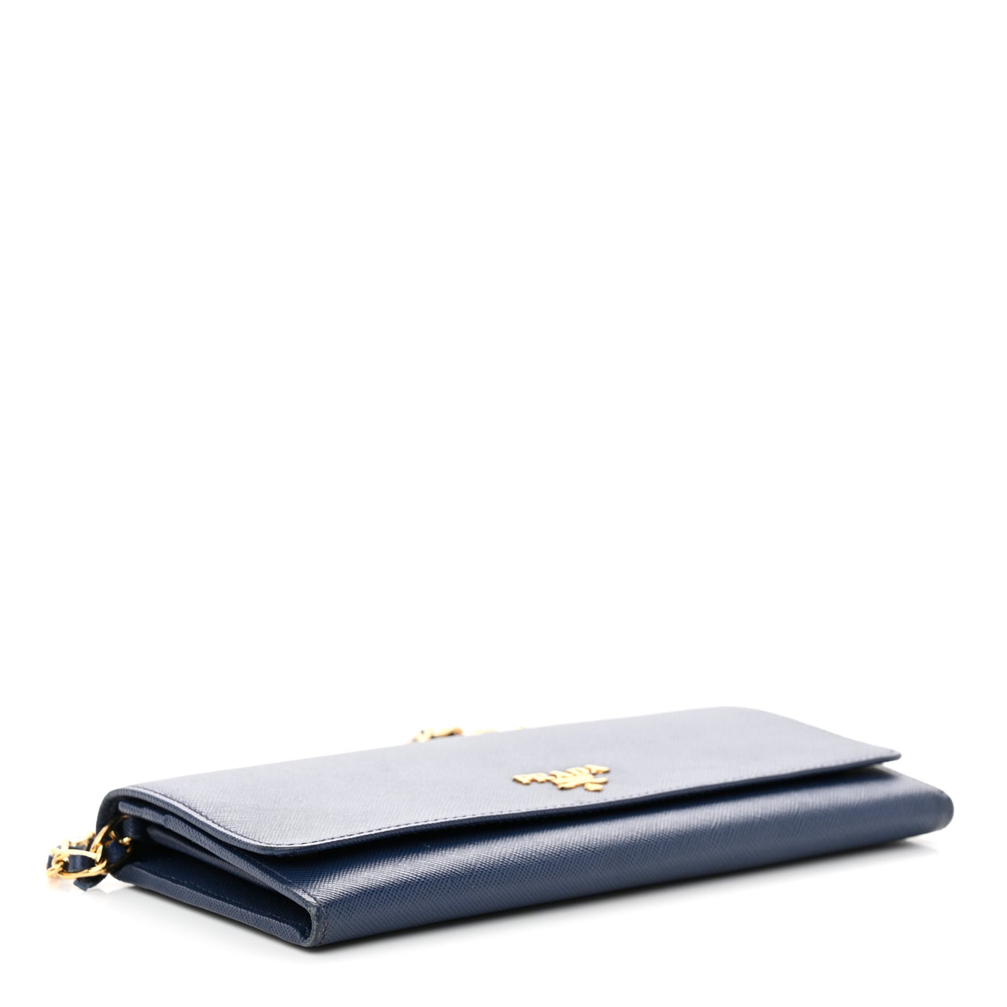 Saffiano Metal Oro Chain Wallet Bleuette