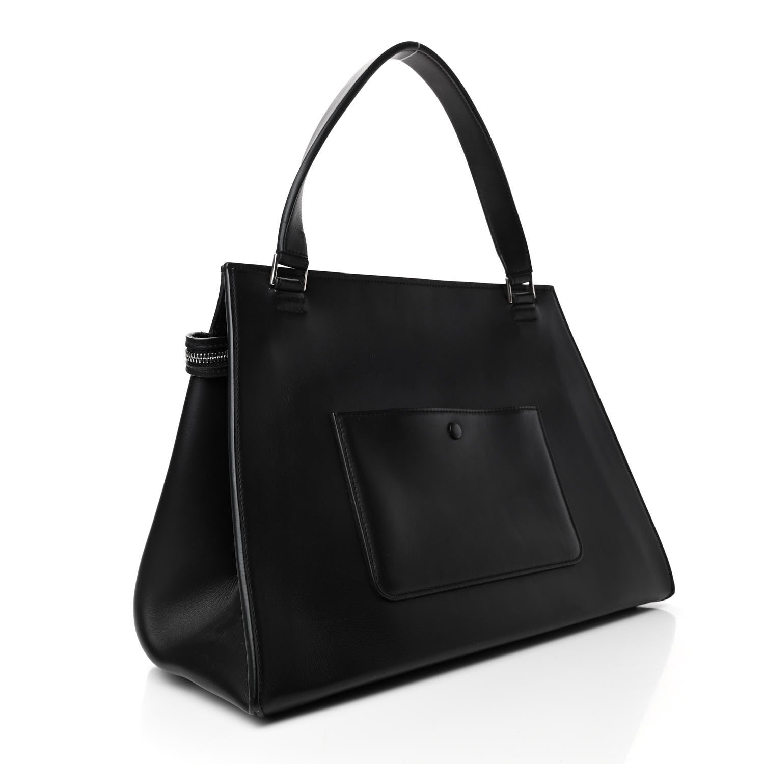Celine Supple Calfskin Bi-Color Edge Shoulder Bag Beige 3 of 5