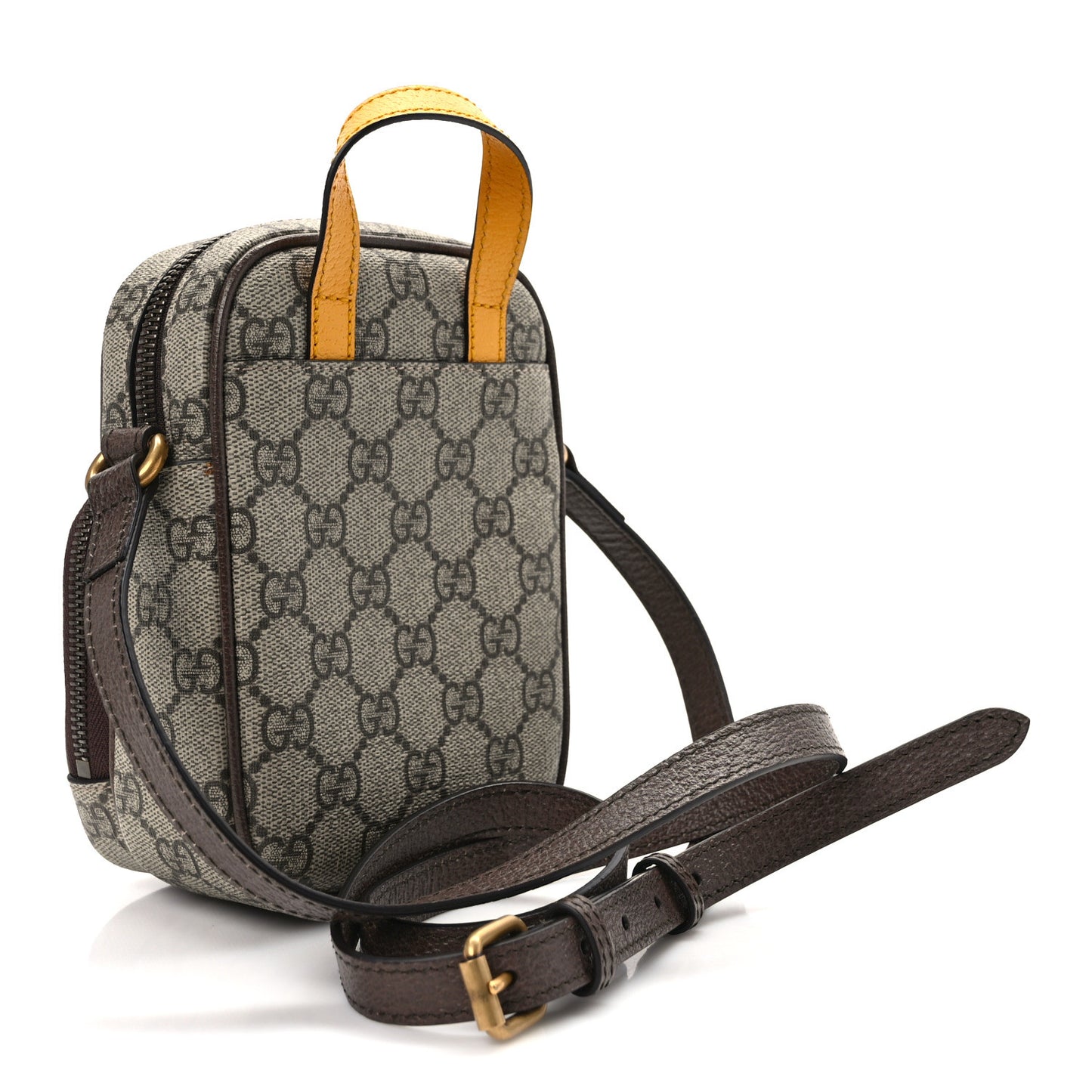 GG Supreme Monogram Mini Neo Vintage Double Zip Messenger Bag Beige New Acero Crop