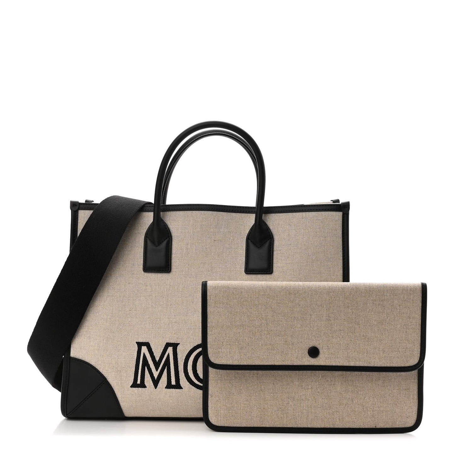Canvas Logo Large Munchen Tote Black