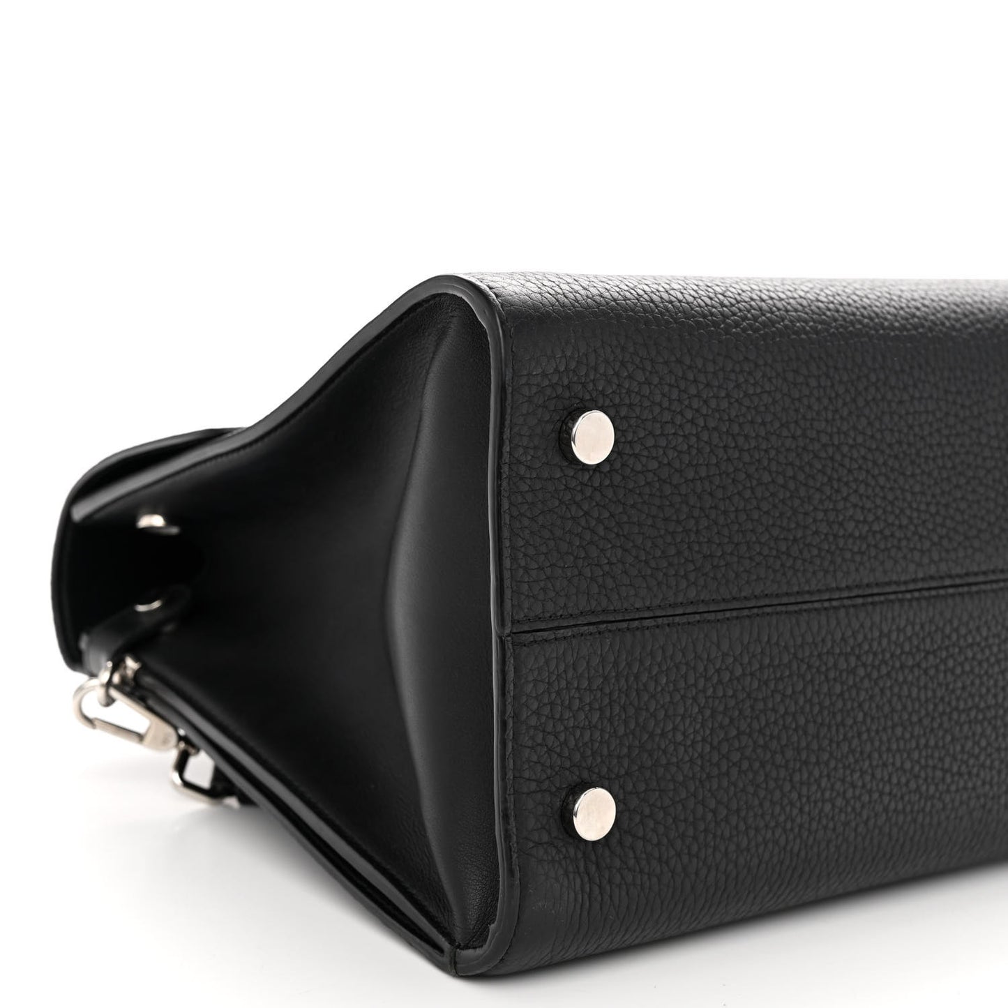 Grained Calfskin Medium Diorever Flap Black
