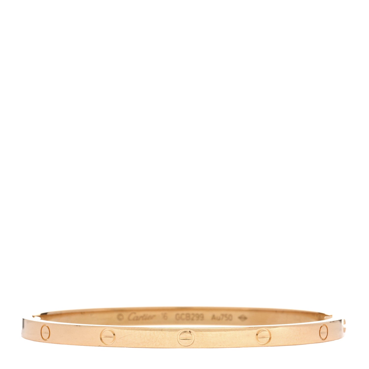 Cartier 18K Yellow Gold Small LOVE Bracelet 16 1 of 6