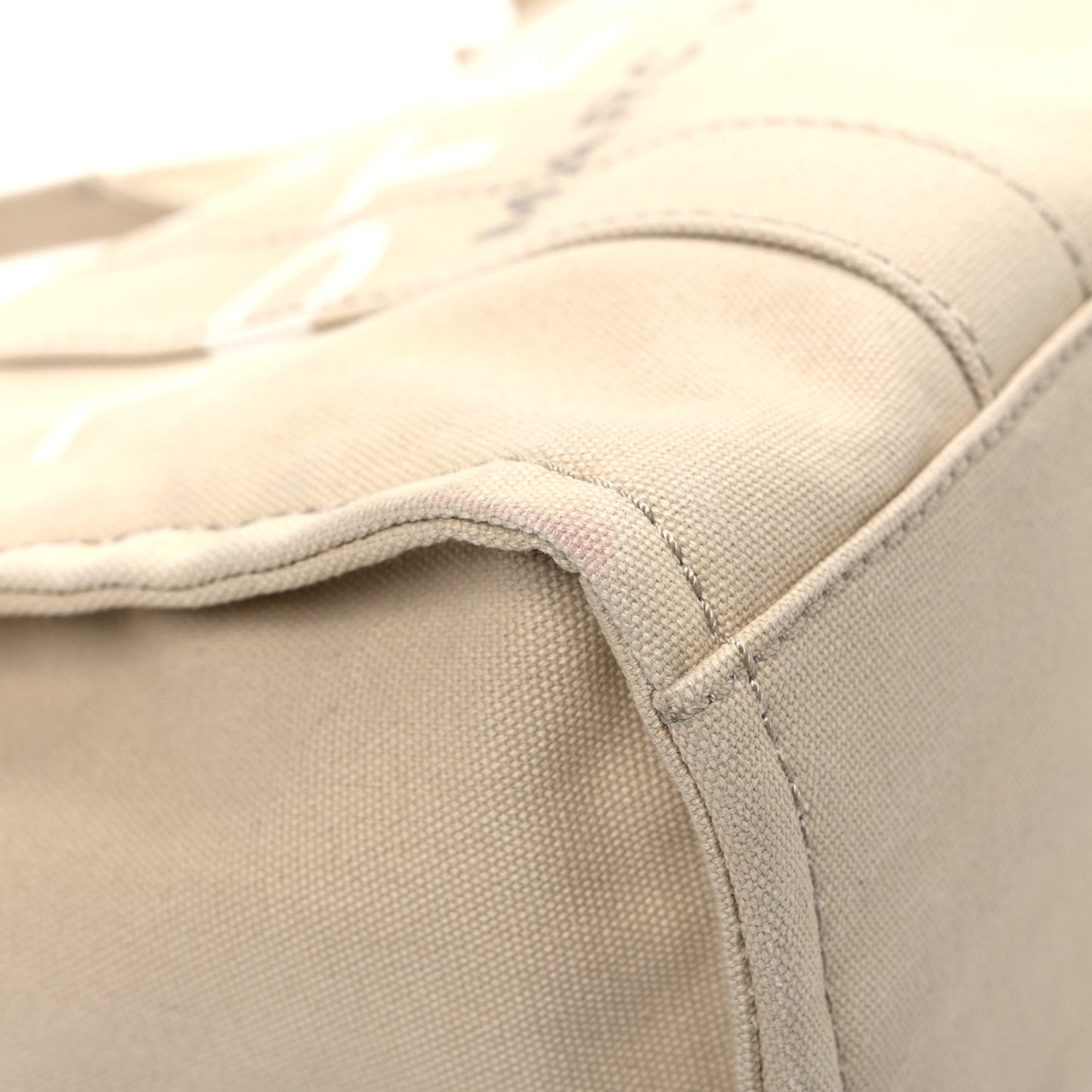 Cotton Canvas Medium The Tote Bag Beige