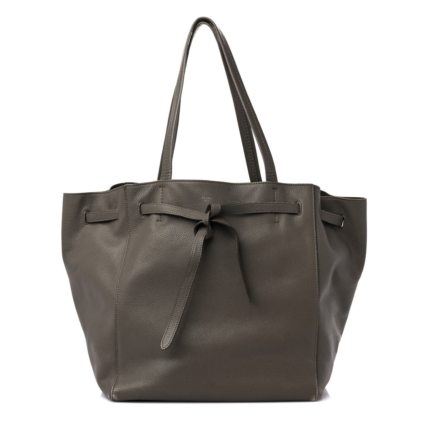 Soft Grained Calfskin Small Belt Cabas Phantom Taupe