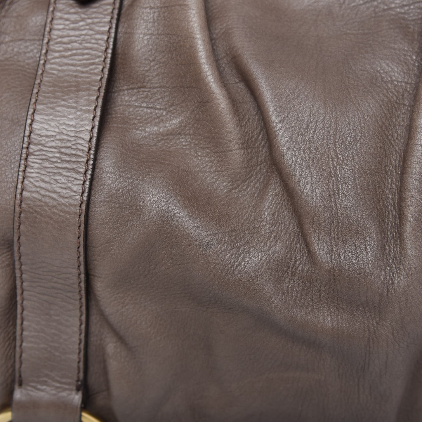 Vitello Lux Gathered Tote Juta