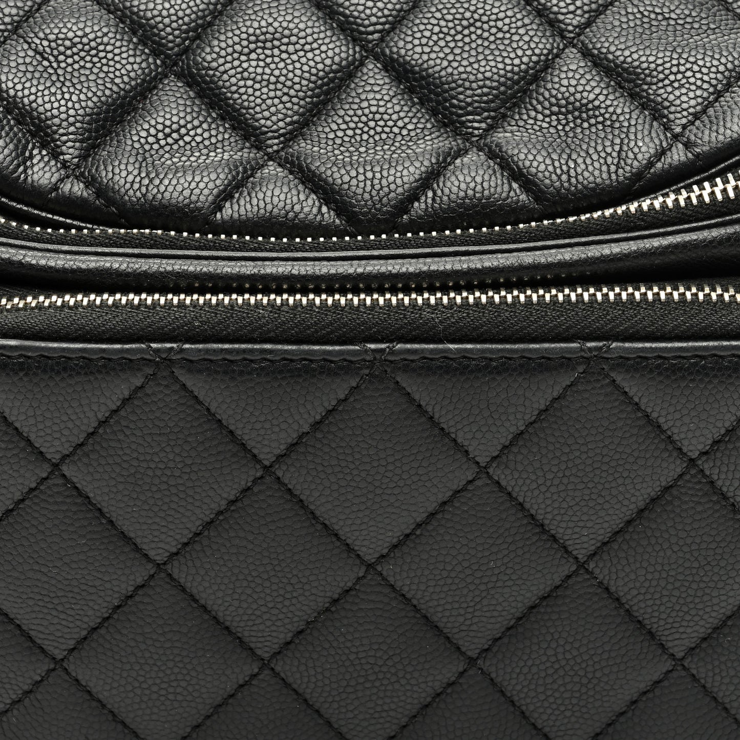 Caviar Quilted Business Affinity Waist Belt Bag Black