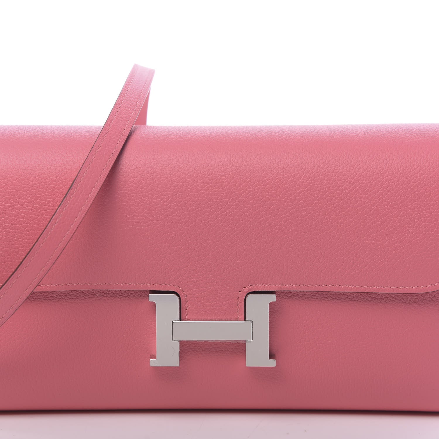 Hermes Evercolor Constance Wallet To Go Rose Azalee 10 of 11