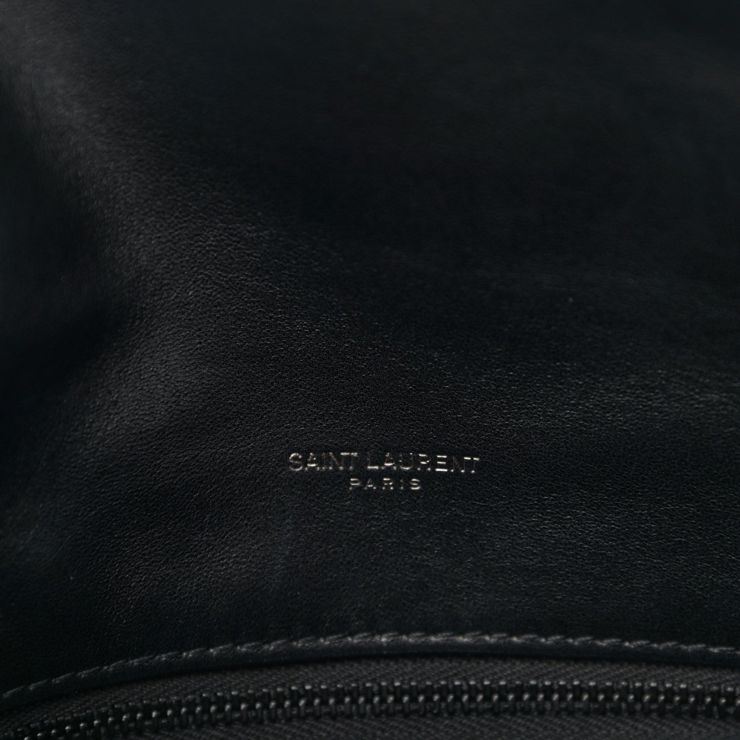 Lambskin Quilted Small Loulou Puffer Monogram Chain Satchel Black