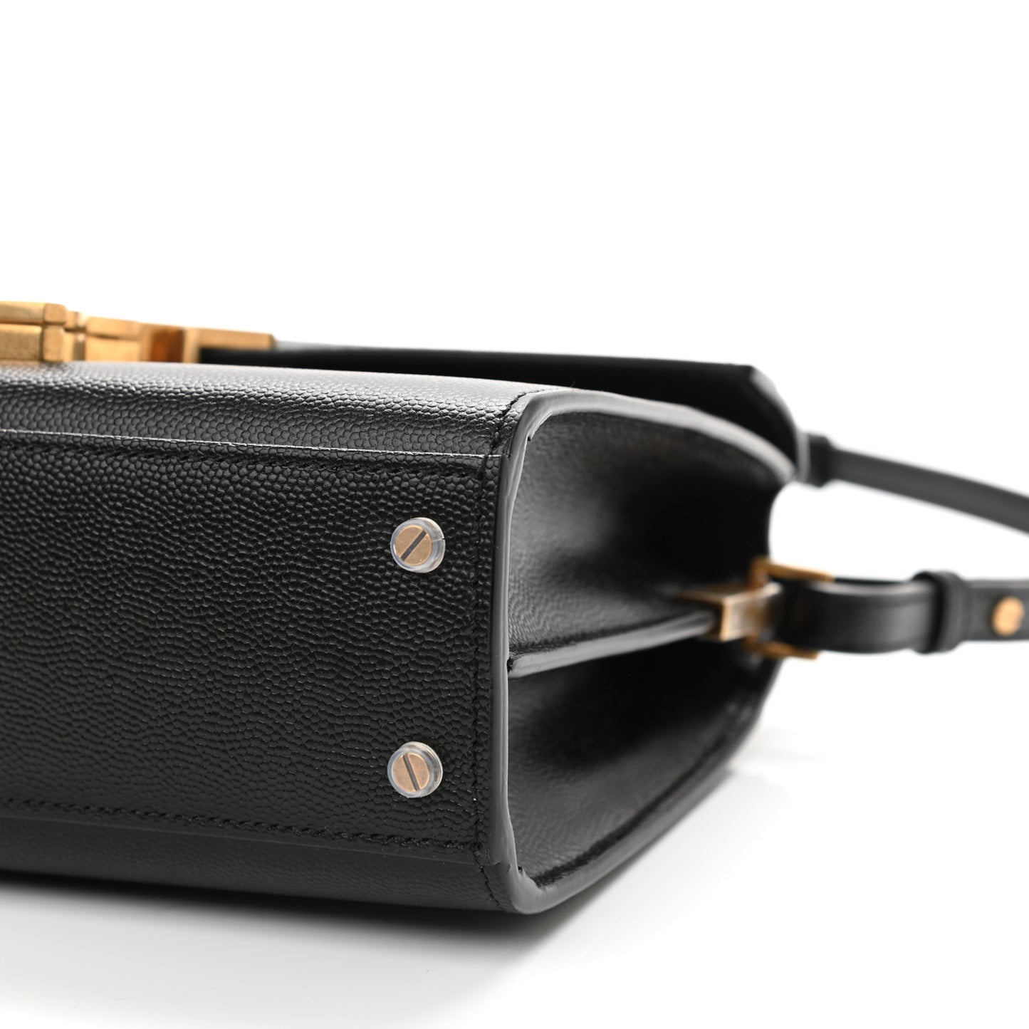 Grain de Poudre Mini Classic Monogram Cassandra Top Handle Black