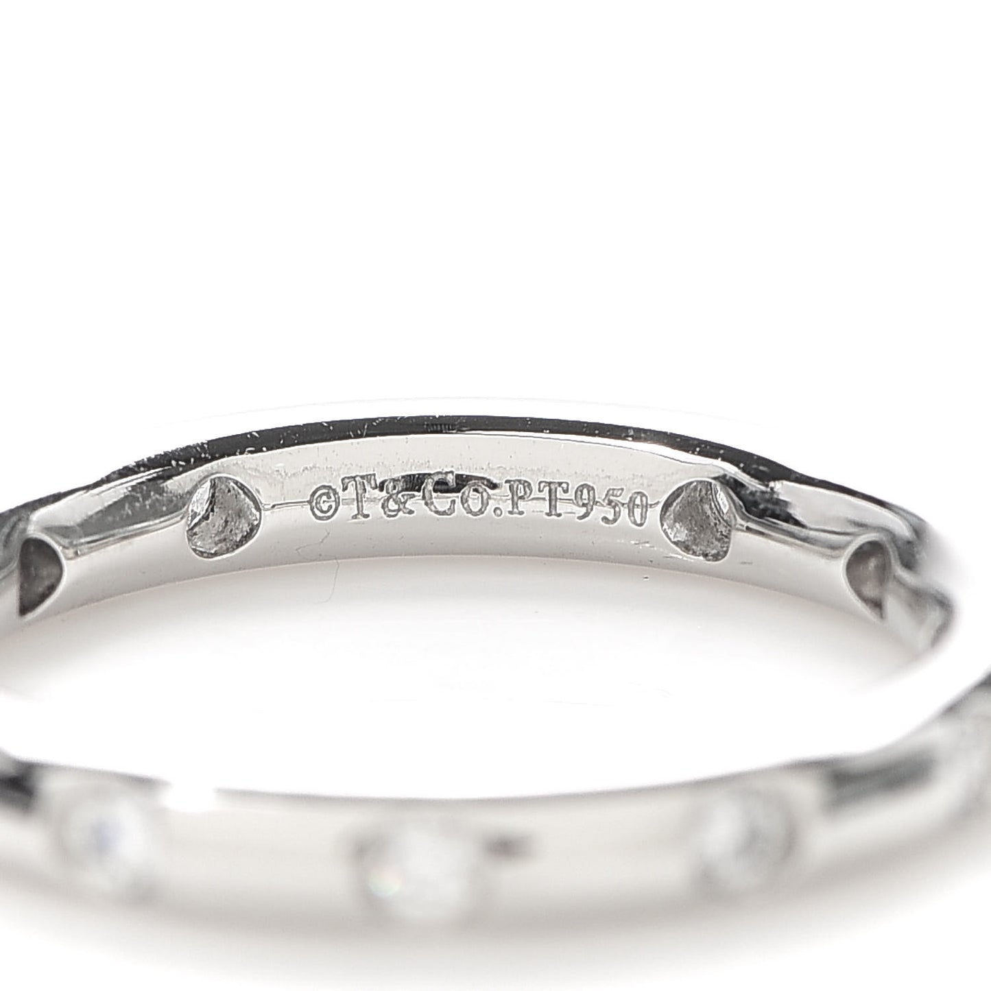 Platinum Diamond Bezet Band Ring 49 4.75