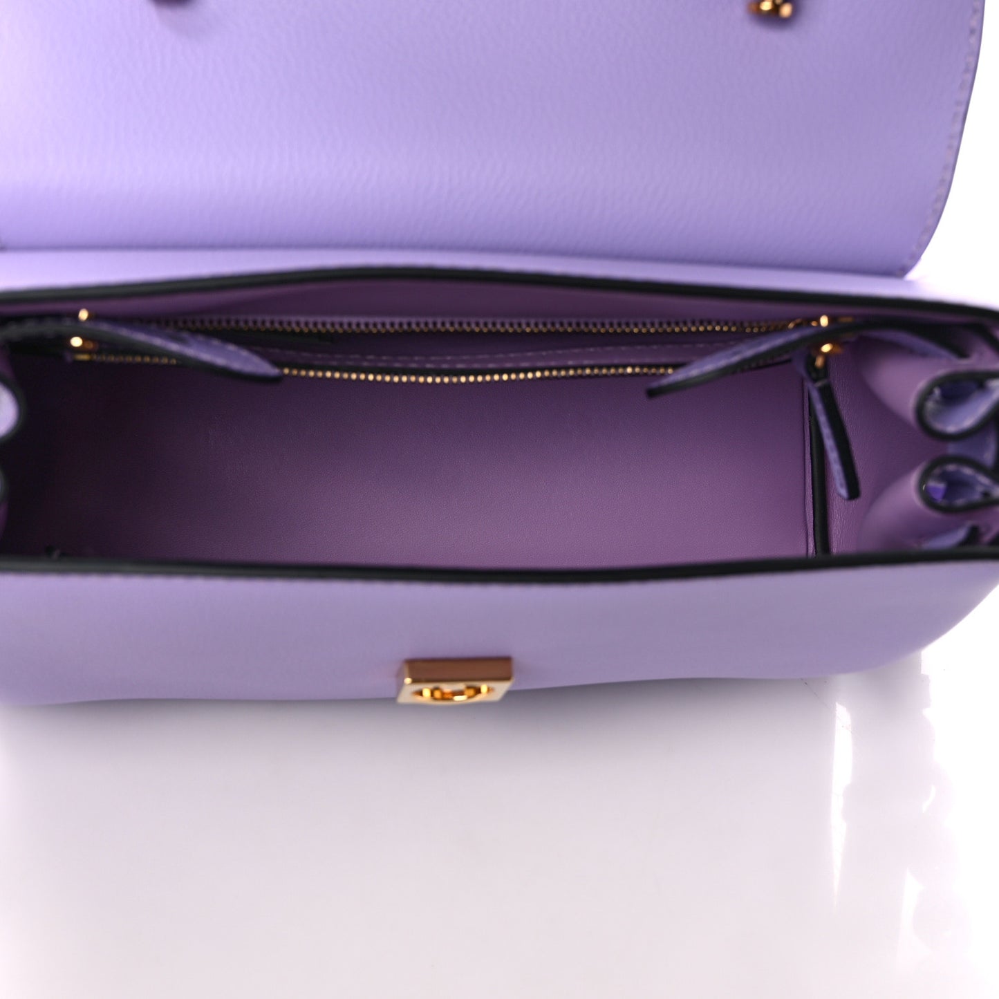Calfskin Medium La Medusa Top Handle Handbag Lilac